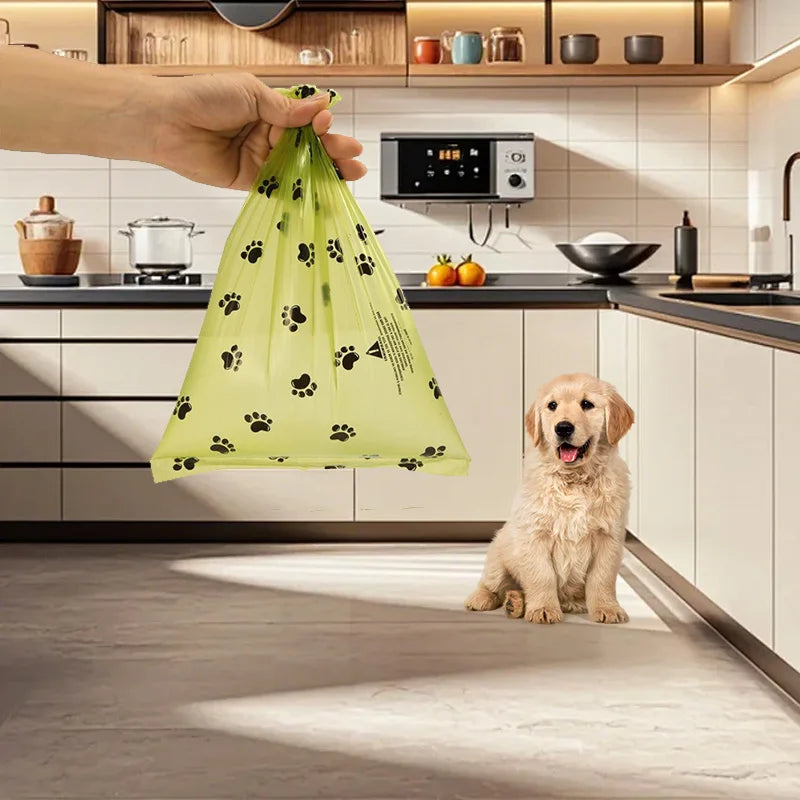 Dream Tune Purr Eco-Friendly Pet Waste Bags with Dispenser