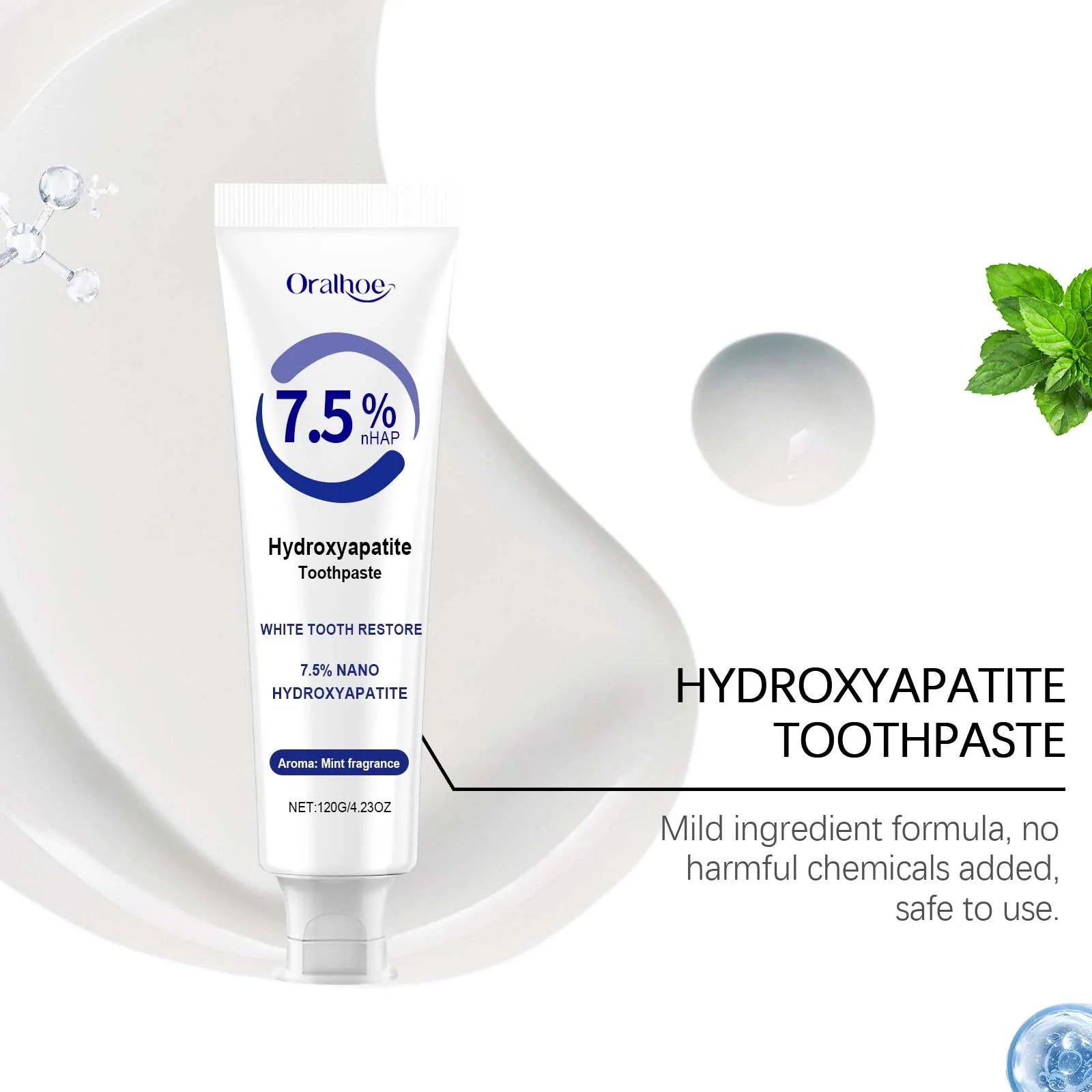 Dream Tune Smile Hydroxyapatite Toothpaste 120g – Whitening & Enamel Repair