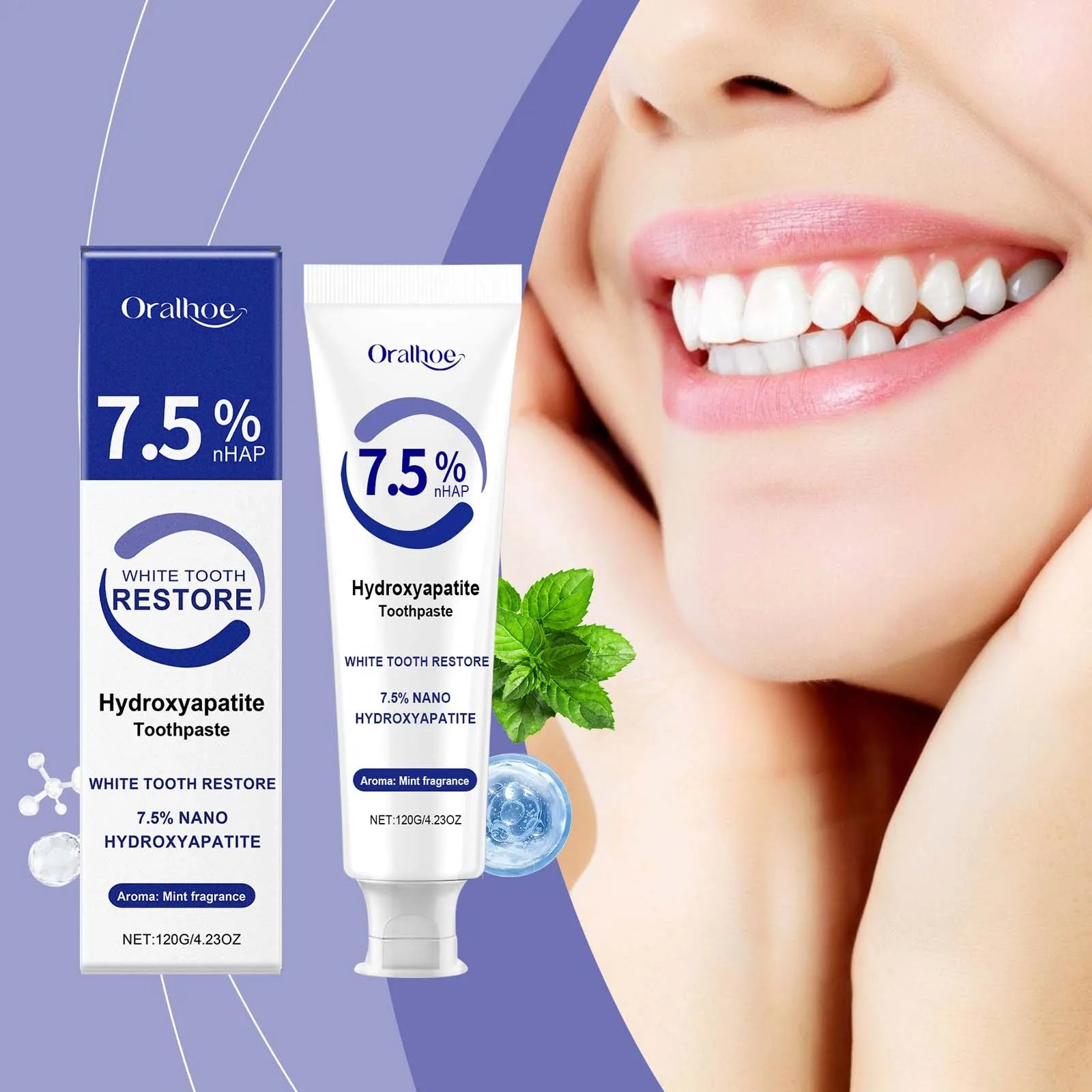 Dream Tune Smile Hydroxyapatite Toothpaste 120g – Whitening & Enamel Repair
