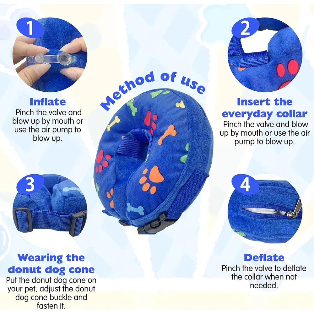 Dream Tune Purr Inflatable Recovery Collar for Dogs & Cats