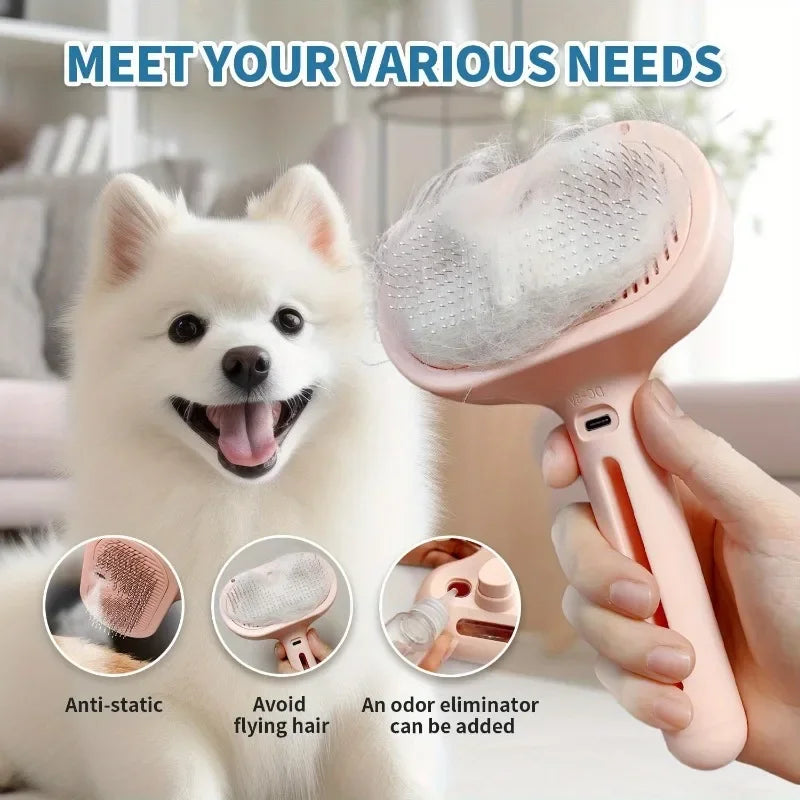 Dream Tune Purr Electric Steam Grooming Brush