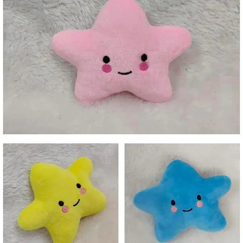 Dream Tune Purr Plush Squeaky Star Toy