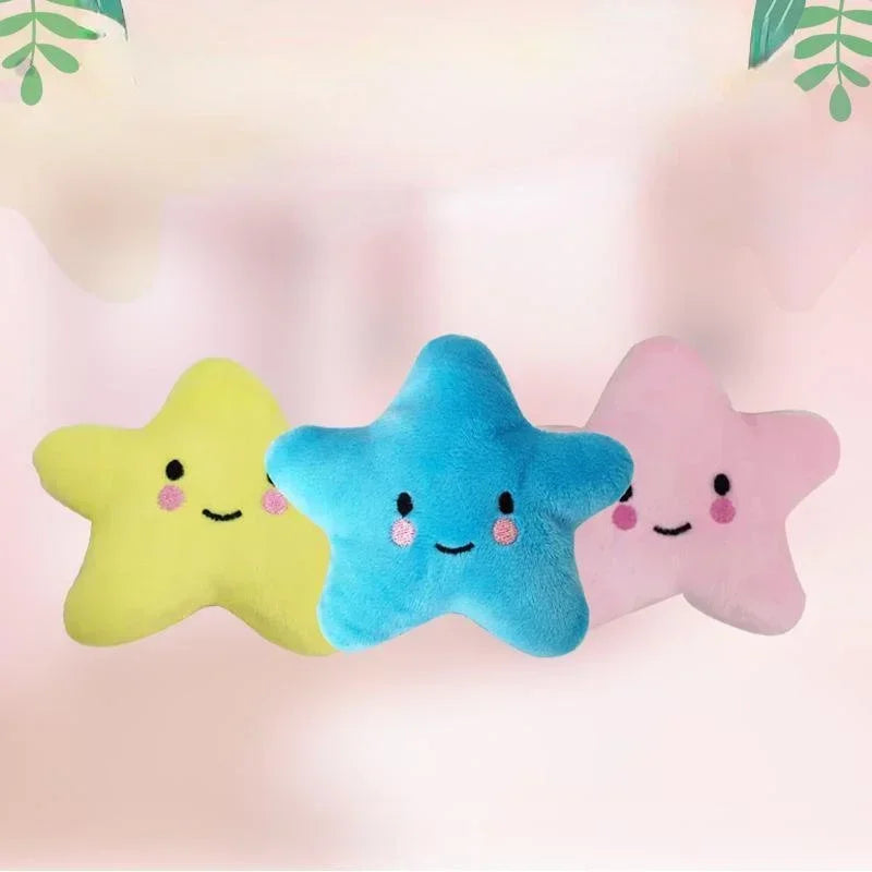 Dream Tune Purr Plush Squeaky Star Toy