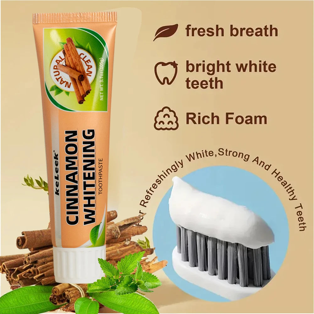 Dream Tune Smile Cinnamon Mint Whitening Toothpaste 105g – Fluoride-Free Gum Repair