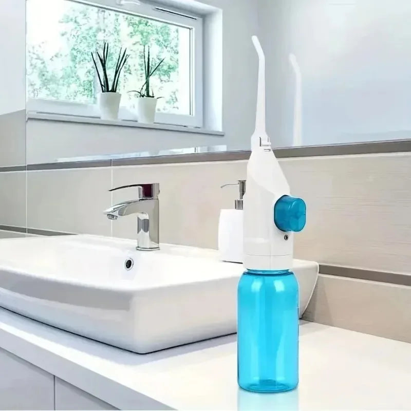 Dream Tune Smile Portable Manual Water Flosser – High-Pressure Oral Irrigator