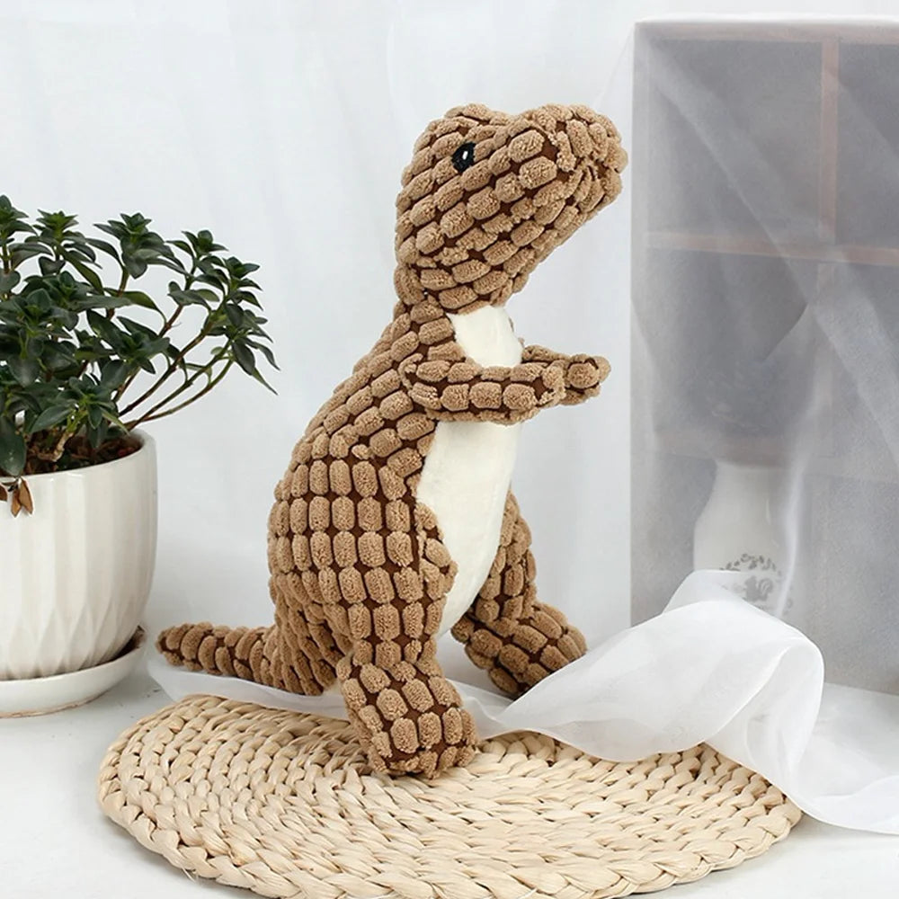 Dream Tune Purr Plush Dinosaur Chew Toy