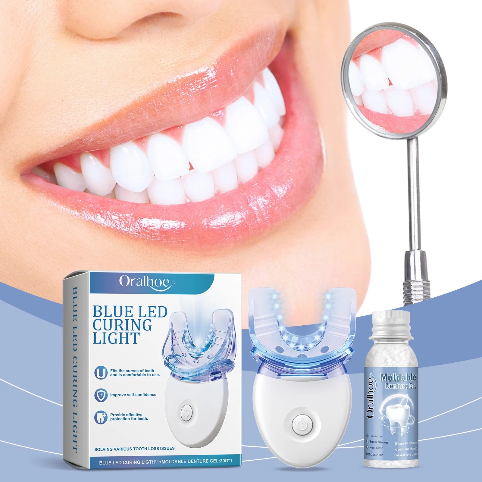 Dream Tune Smile At-Home Tooth Repair Kit – With Blue LED Curing Light