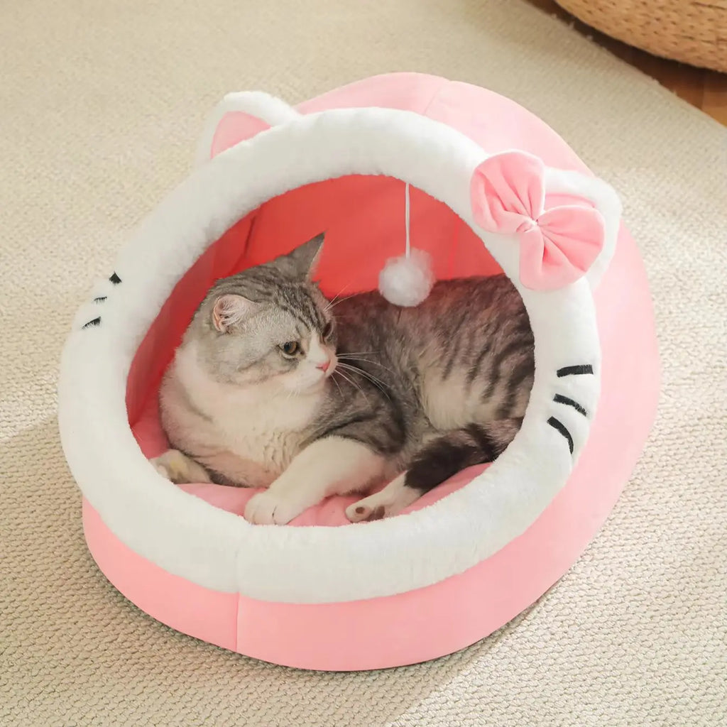 Dream Tune Purr Four Season Cozy Cat Bed Cave