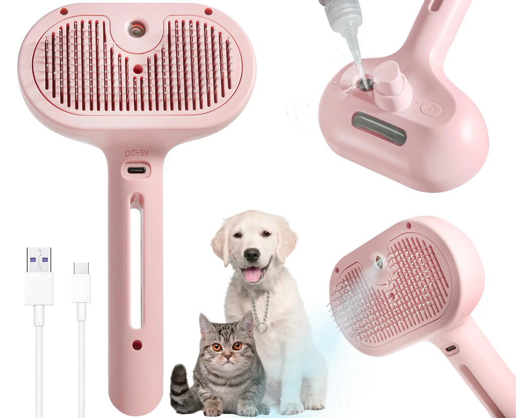 Dream Tune Purr Electric Steam Grooming Brush