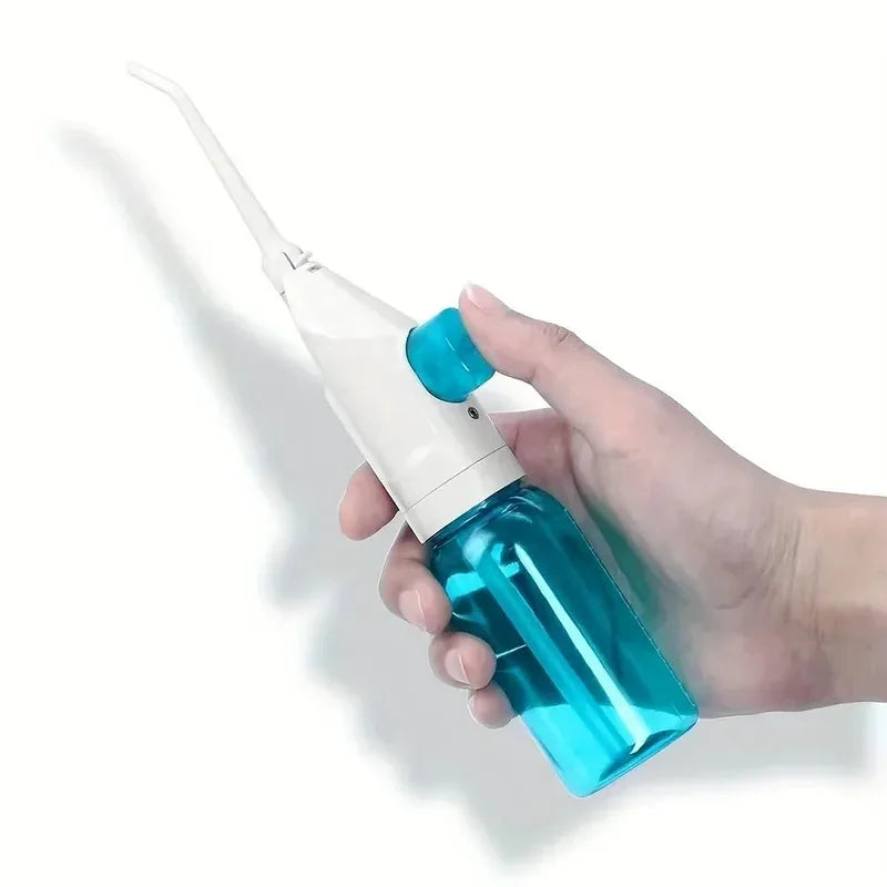 Dream Tune Smile Portable Manual Water Flosser – High-Pressure Oral Irrigator