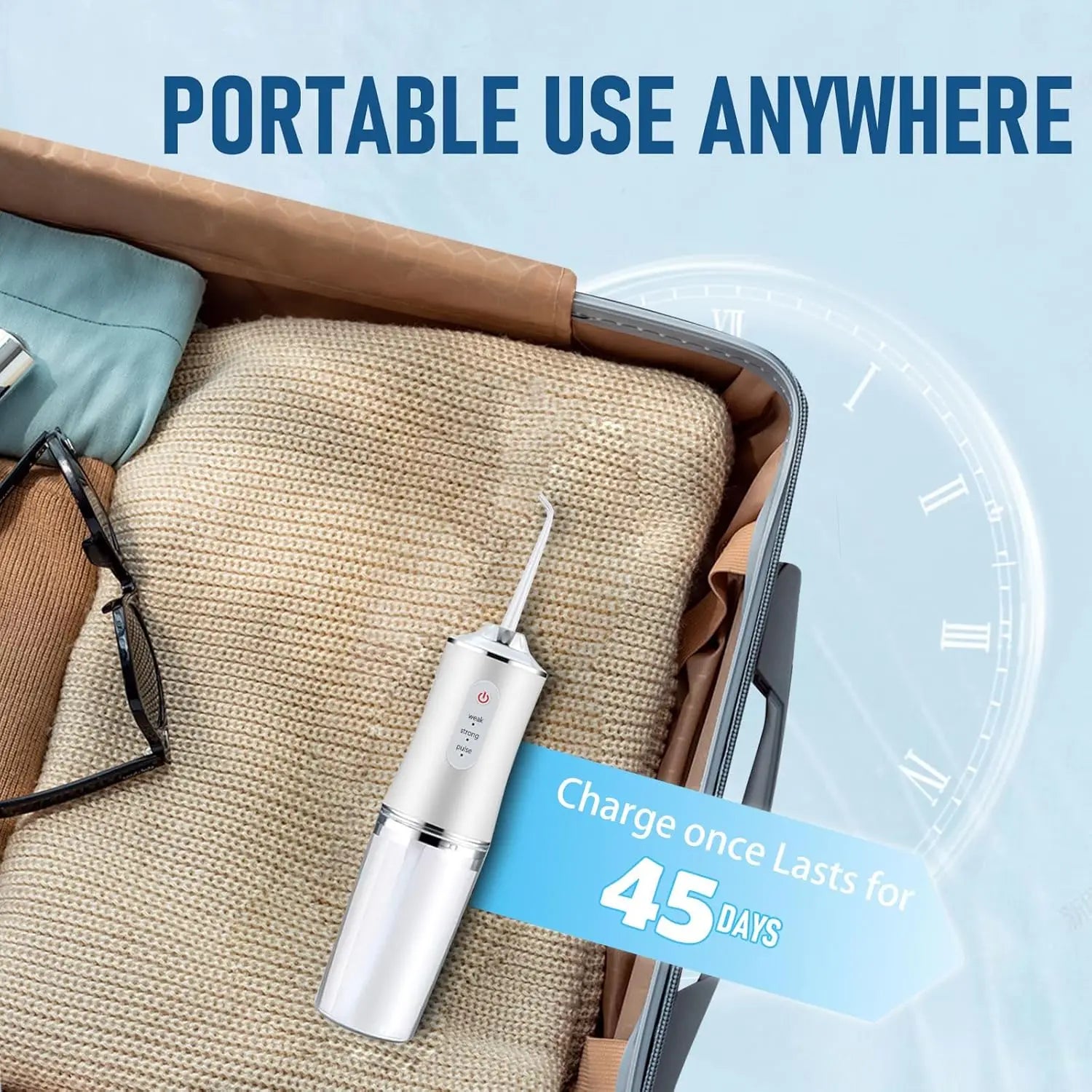 Dream Tune Smile Water Flosser 300ml – 3 Modes, IPX7 Waterproof & Travel Case