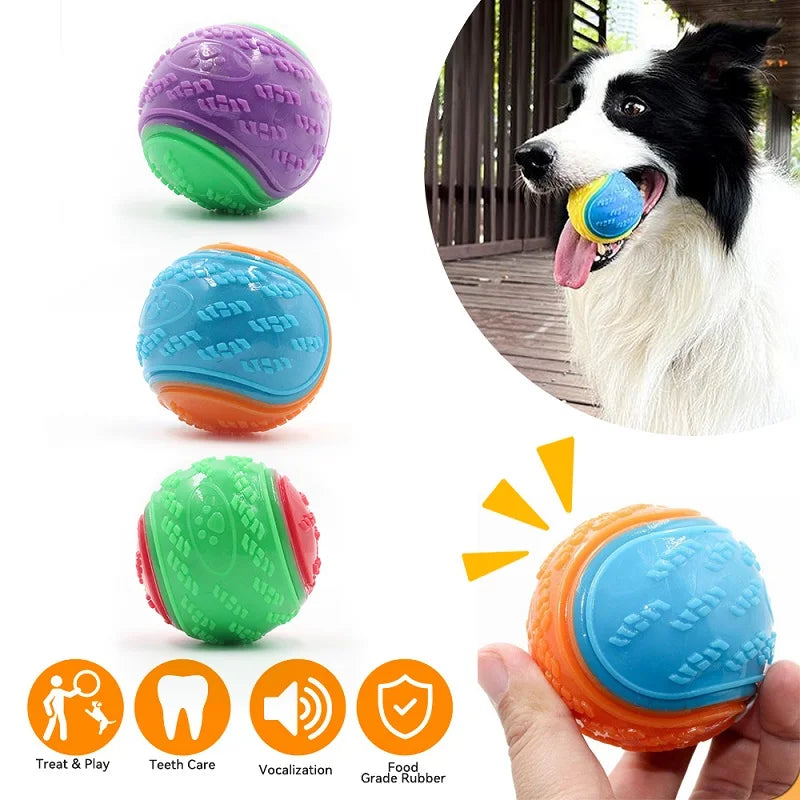 Dream Tune Purr Squeaky Ball Chew Toy