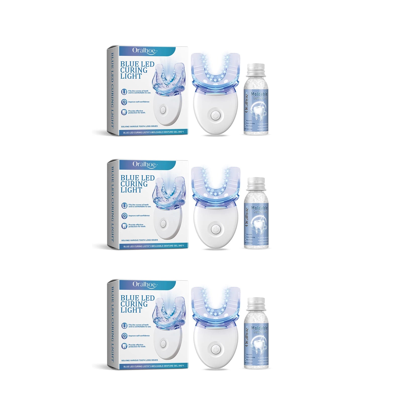 Dream Tune Smile At-Home Tooth Repair Kit – With Blue LED Curing Light