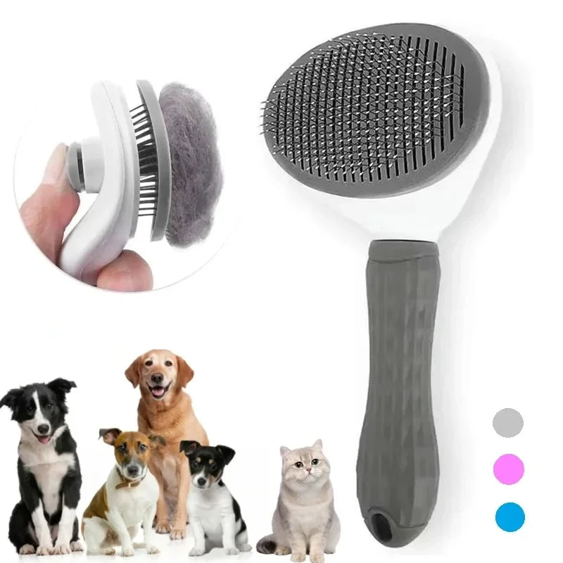Dream Tune Purr Self-Cleaning Pet Grooming Brush
