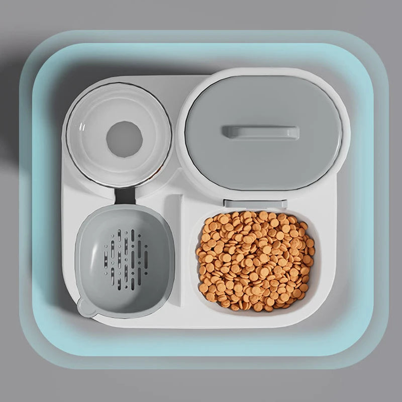 Dream Tune Purr 2-in-1 Pet Food & Water Bowl