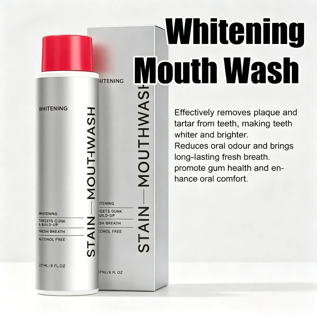 Dream Tune Smile Alcohol-Free Whitening Mouthwash 237ml – Stain Removal & Fresh Breath