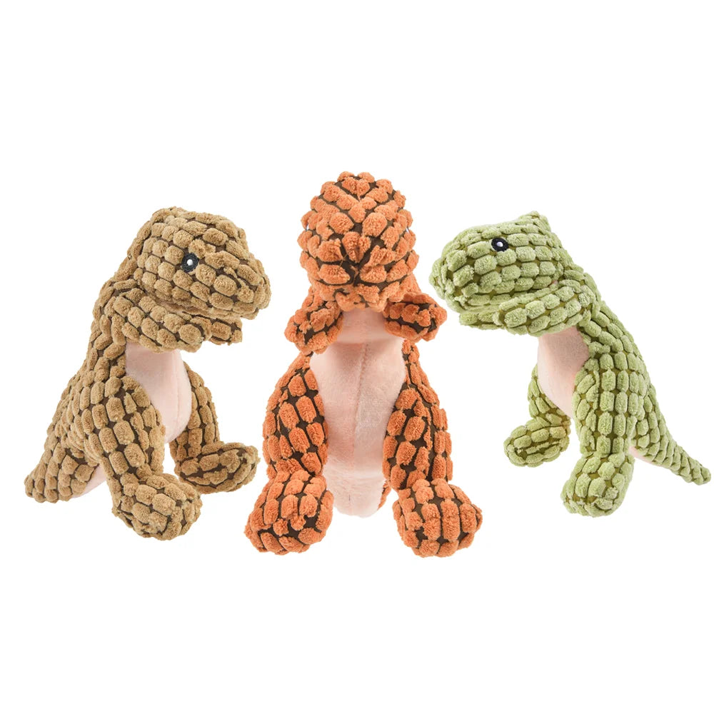 Dream Tune Purr Plush Dinosaur Chew Toy