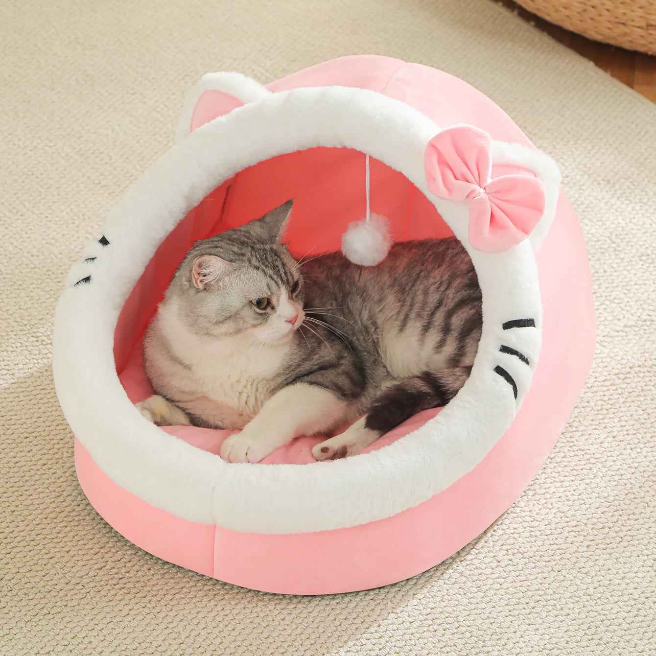 Dream Tune Purr Four Season Cozy Cat Bed Cave