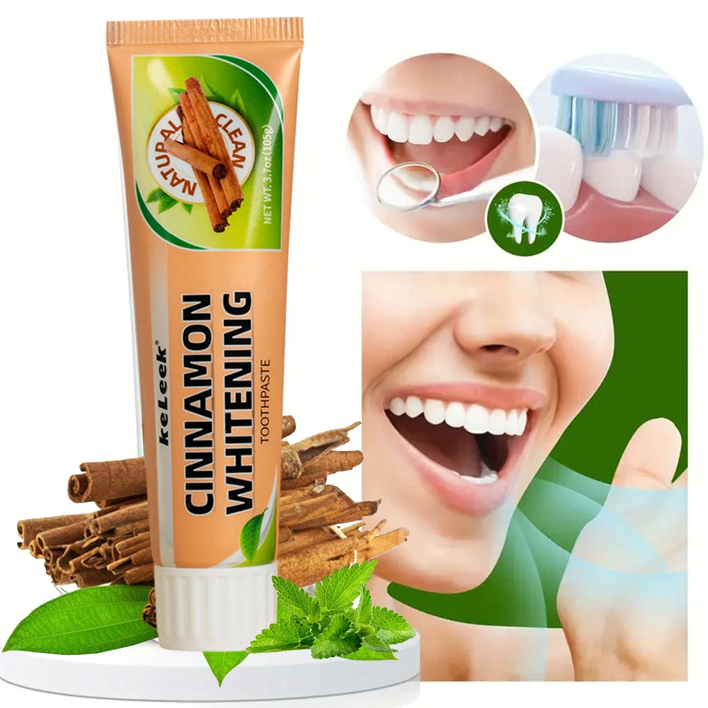 Dream Tune Smile Cinnamon Mint Whitening Toothpaste 105g – Fluoride-Free Gum Repair