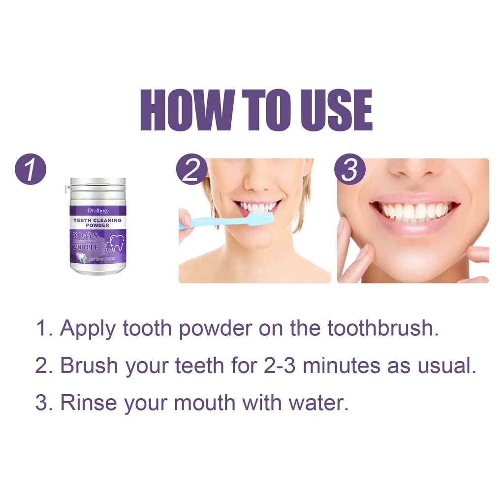 Dream Tune Smile Purple Whitening Toothpaste 50g – 3-Day Stain Removal & Plaque Reduction