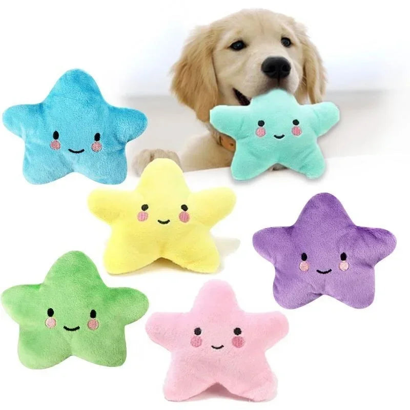 Dream Tune Purr Plush Squeaky Star Toy