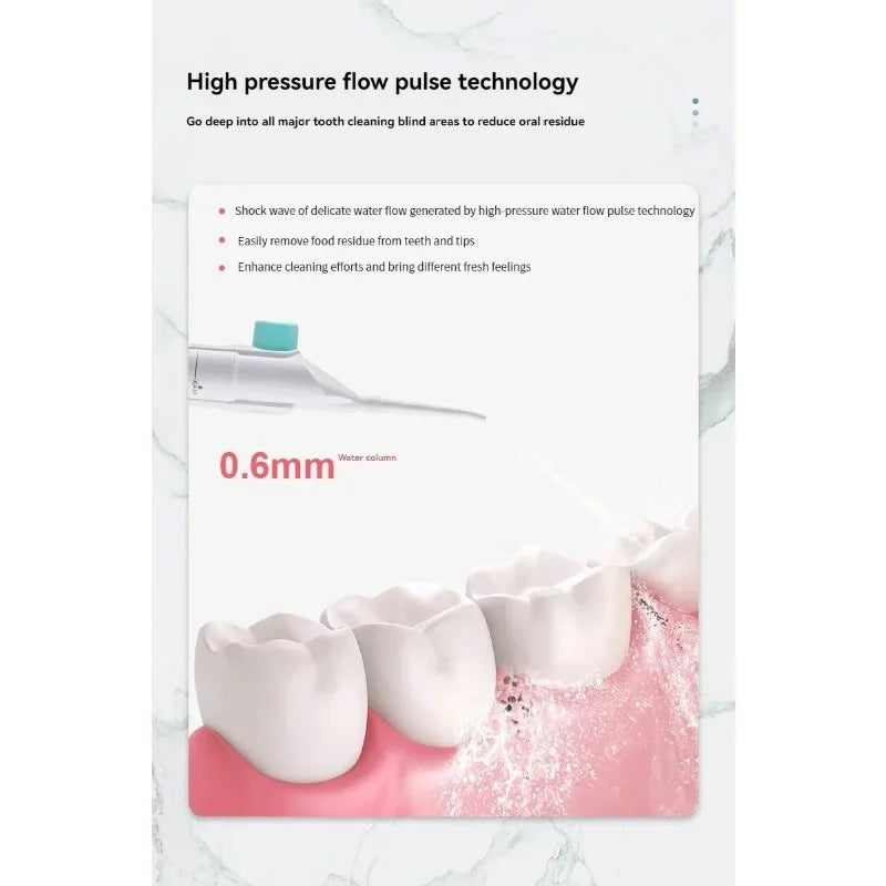 Dream Tune Smile Portable Manual Water Flosser – High-Pressure Oral Irrigator