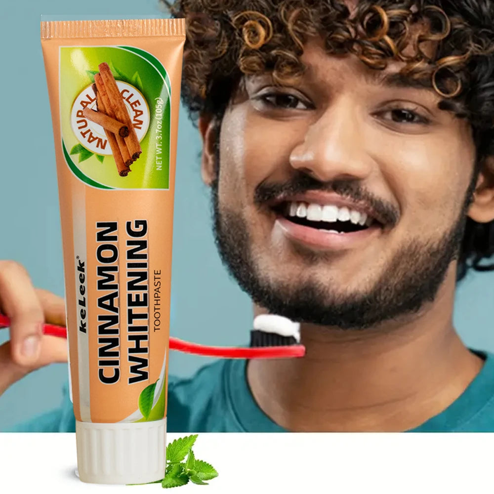 Dream Tune Smile Cinnamon Mint Whitening Toothpaste 105g – Fluoride-Free Gum Repair
