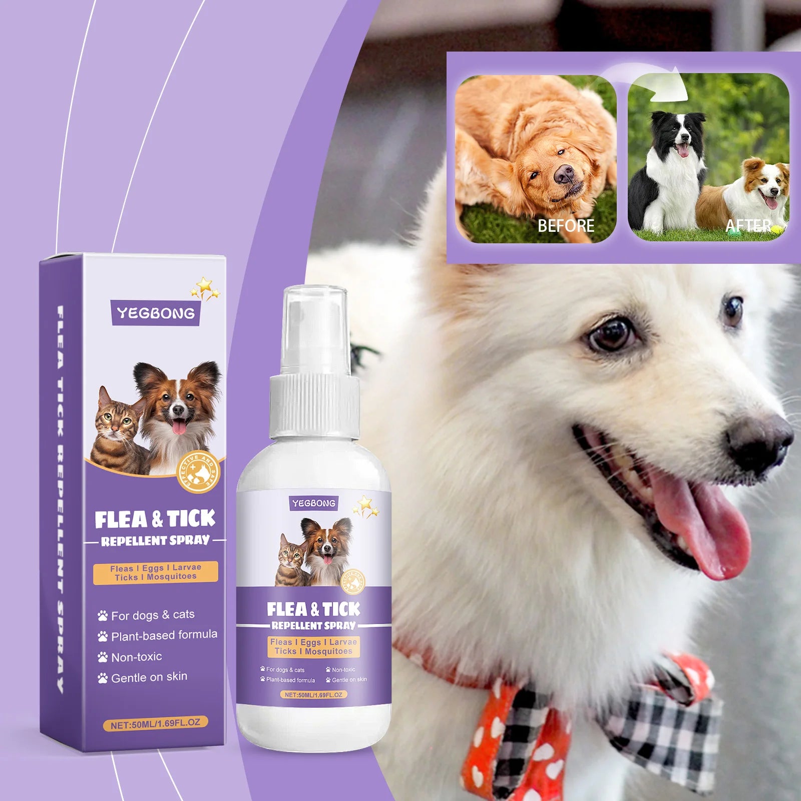 Dream Tune Purr Flea & Tick Repellent Spray 50ml