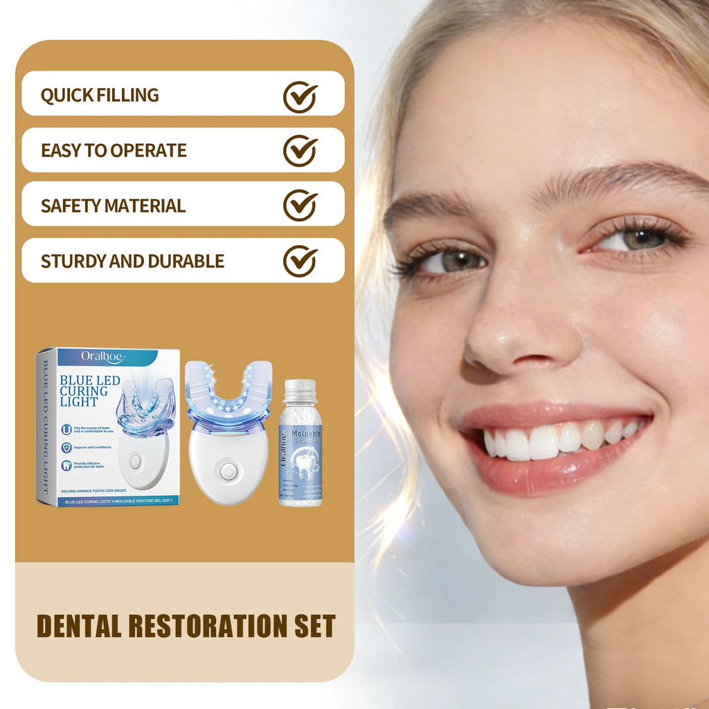 Dream Tune Smile At-Home Tooth Repair Kit – With Blue LED Curing Light