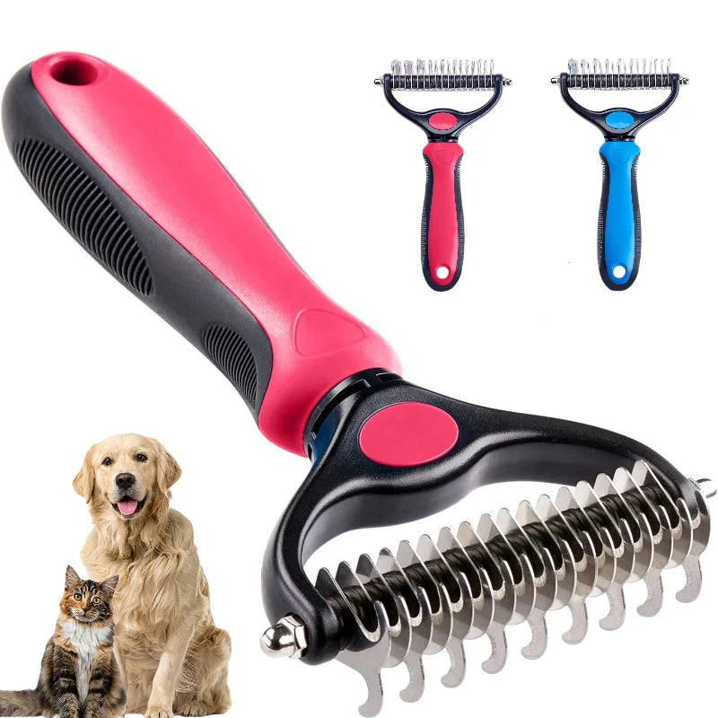 Dream Tune Purr Double-Sided Deshedding Brush & Dematting Comb