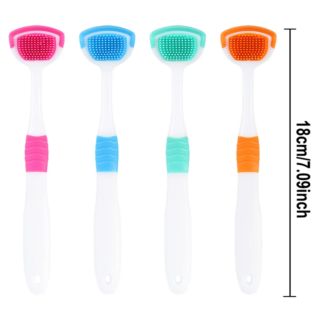 Dream Tune Smile Silicone Tongue Scraper – Oral Hygiene Cleaner