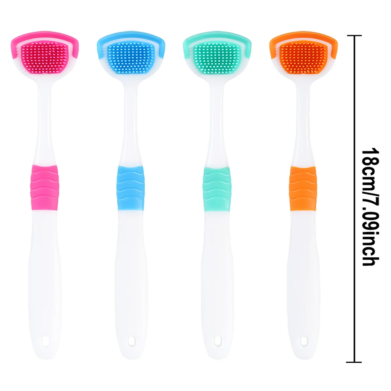 Dream Tune Smile Silicone Tongue Scraper – Oral Hygiene Cleaner
