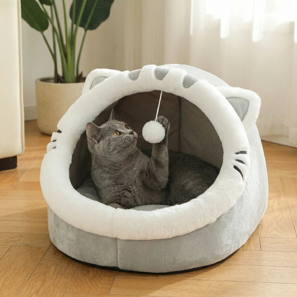 Dream Tune Purr Four Season Cozy Cat Bed Cave