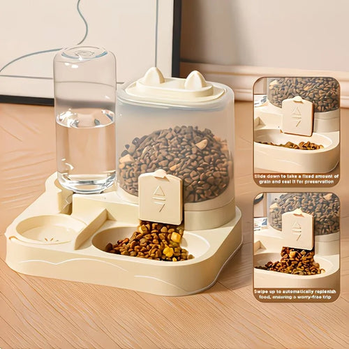 Dream Tune Purr 2-in-1 Pet Feeder & Water Dispenser