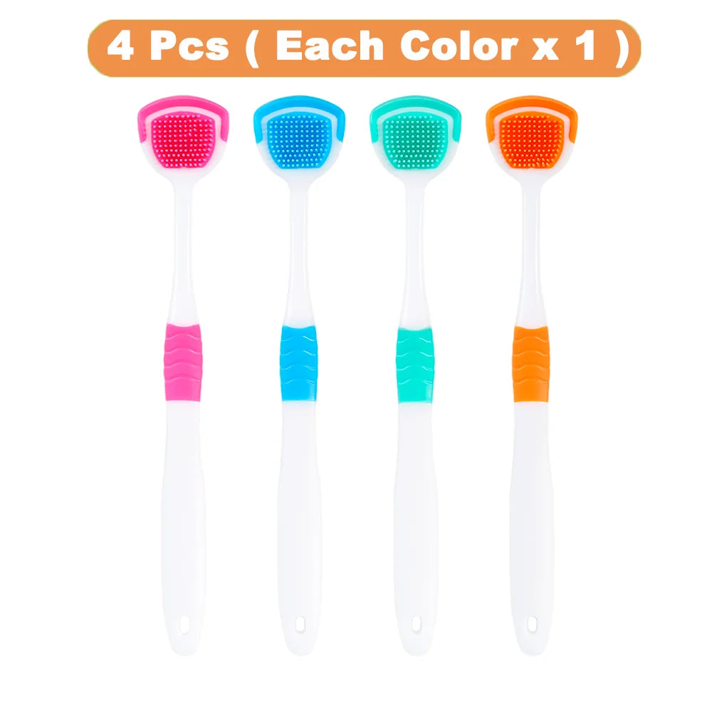 Dream Tune Smile Silicone Tongue Scraper – Oral Hygiene Cleaner