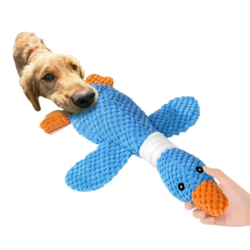 Dream Tune Purr Indestructible Plush Squeak Doll Toy