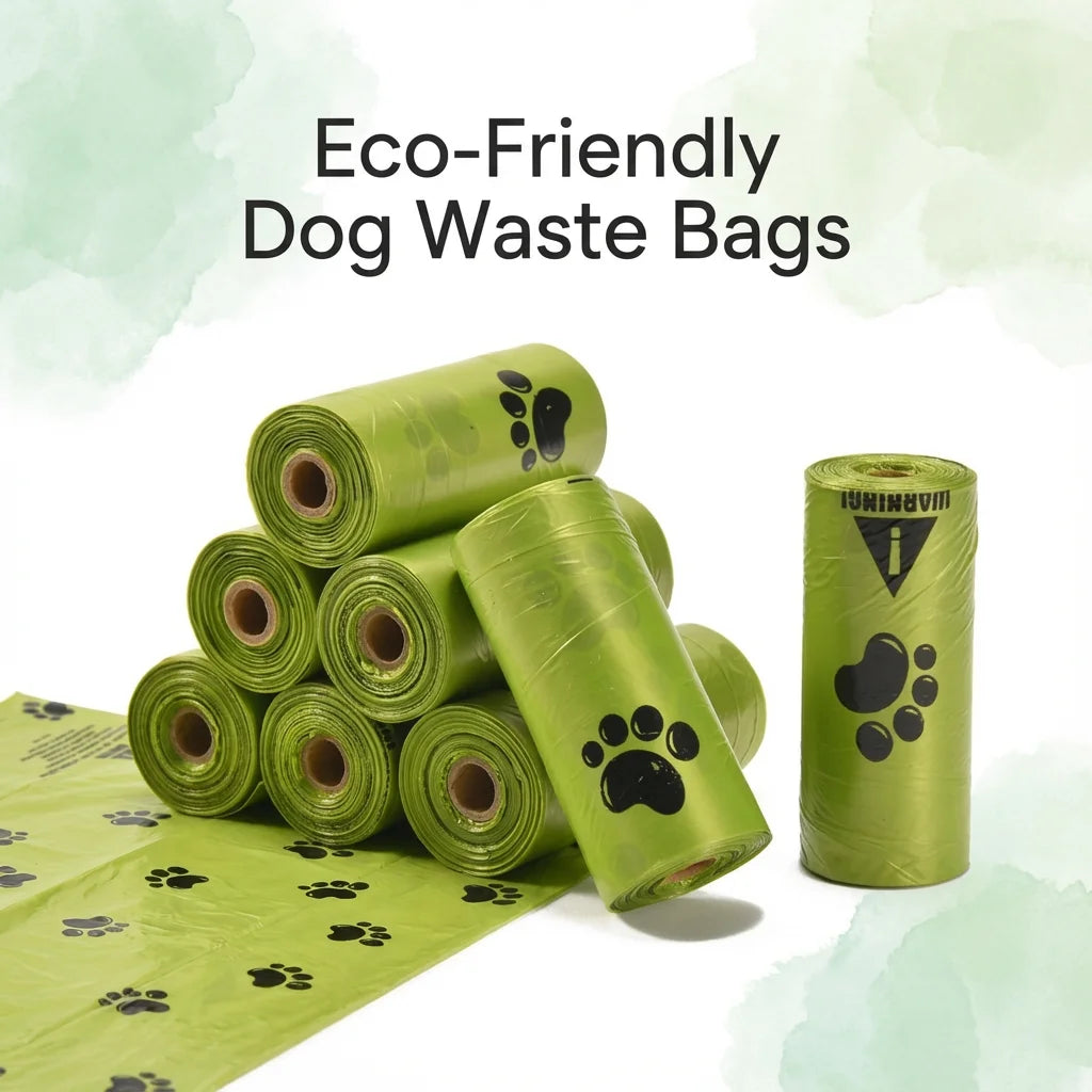 Dream Tune Purr Eco-Friendly Pet Waste Bags with Dispenser