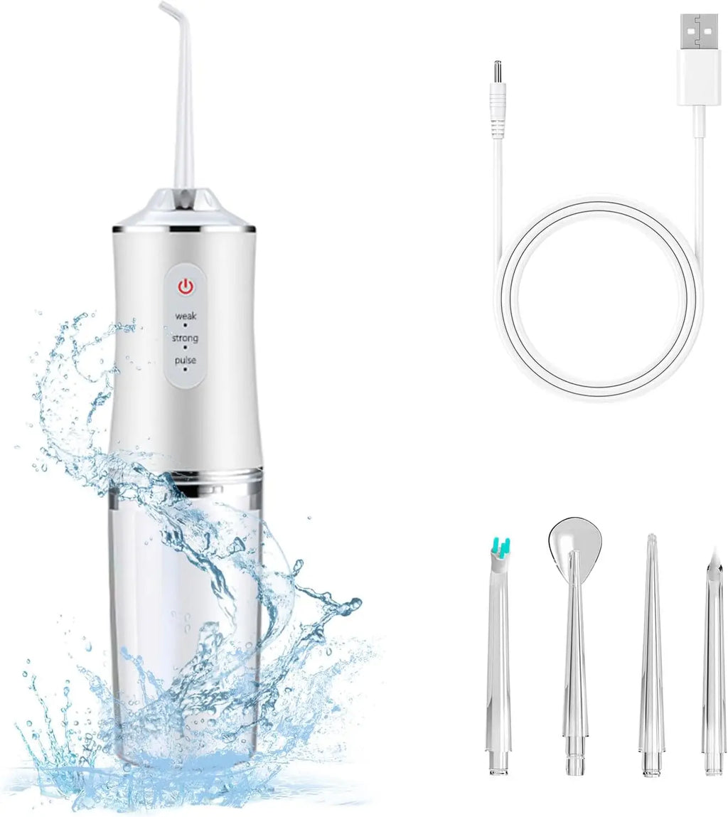 Dream Tune Smile Water Flosser 300ml – 3 Modes, IPX7 Waterproof & Travel Case