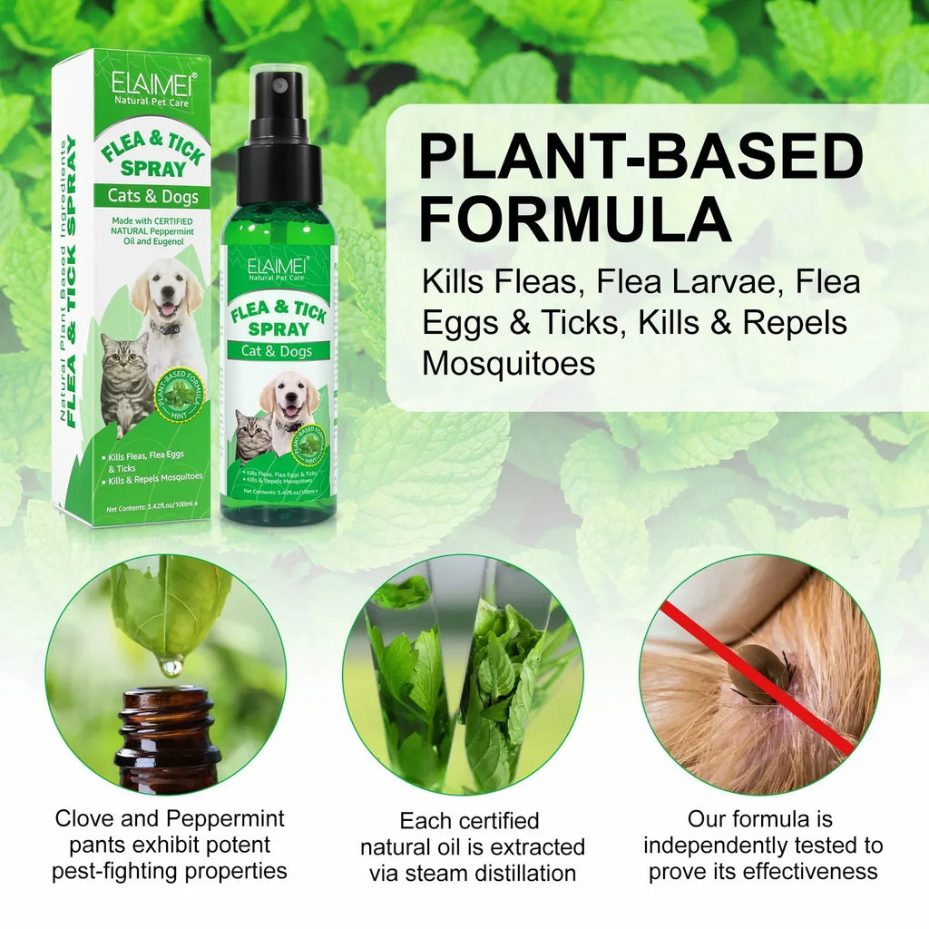 Dream Tune Purr Flea & Tick Spray with Peppermint Oil