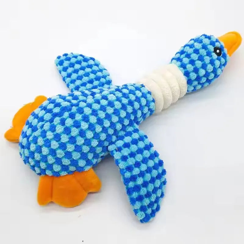 Dream Tune Purr Indestructible Plush Squeak Doll Toy
