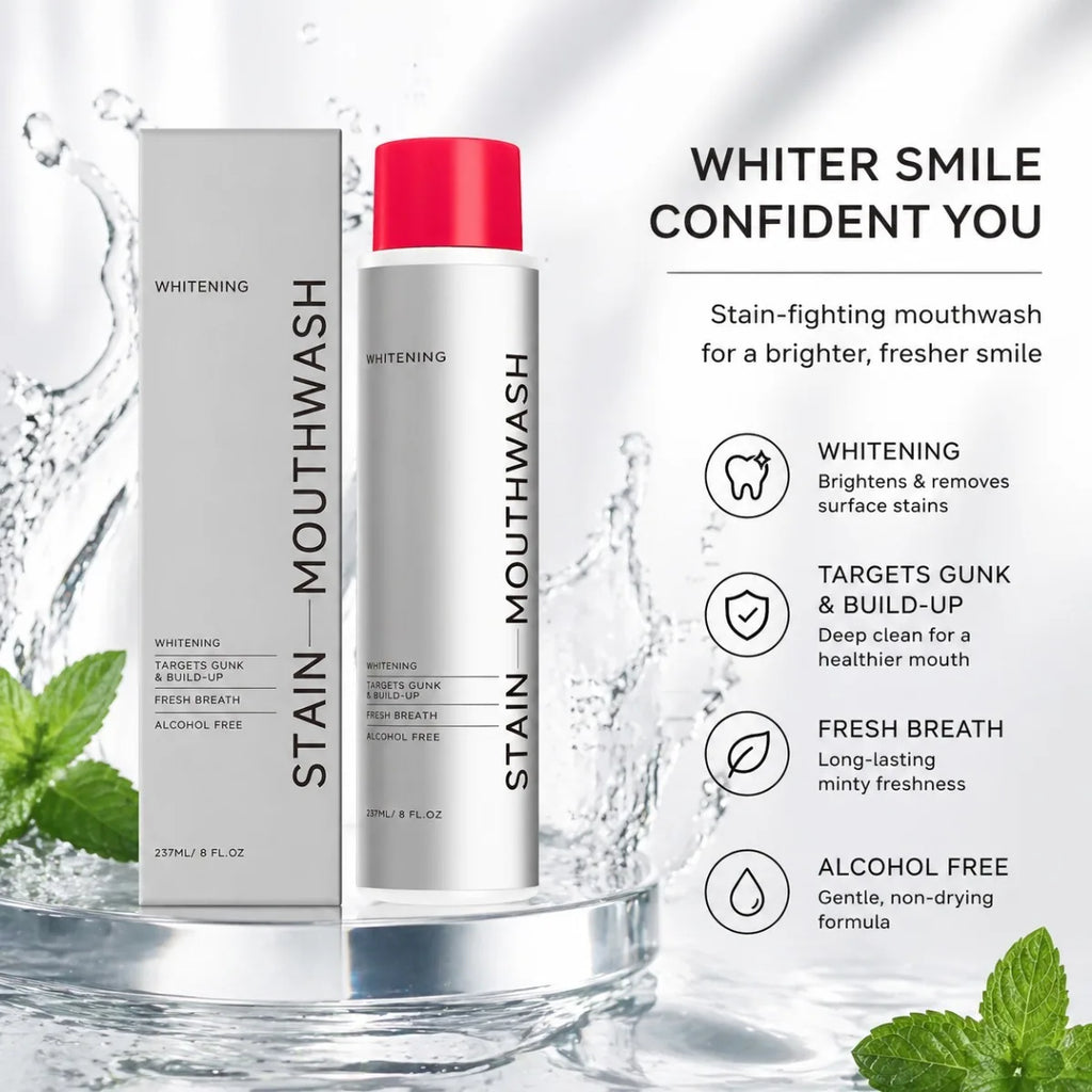 Dream Tune Smile Alcohol-Free Whitening Mouthwash 237ml – Stain Removal & Fresh Breath