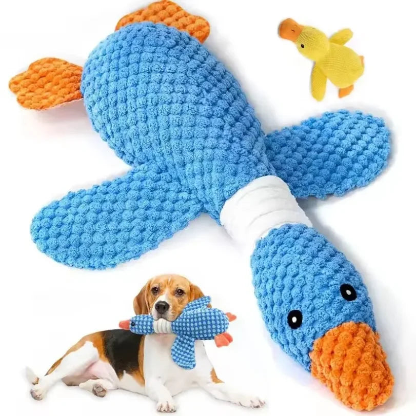 Dream Tune Purr Indestructible Plush Squeak Doll Toy