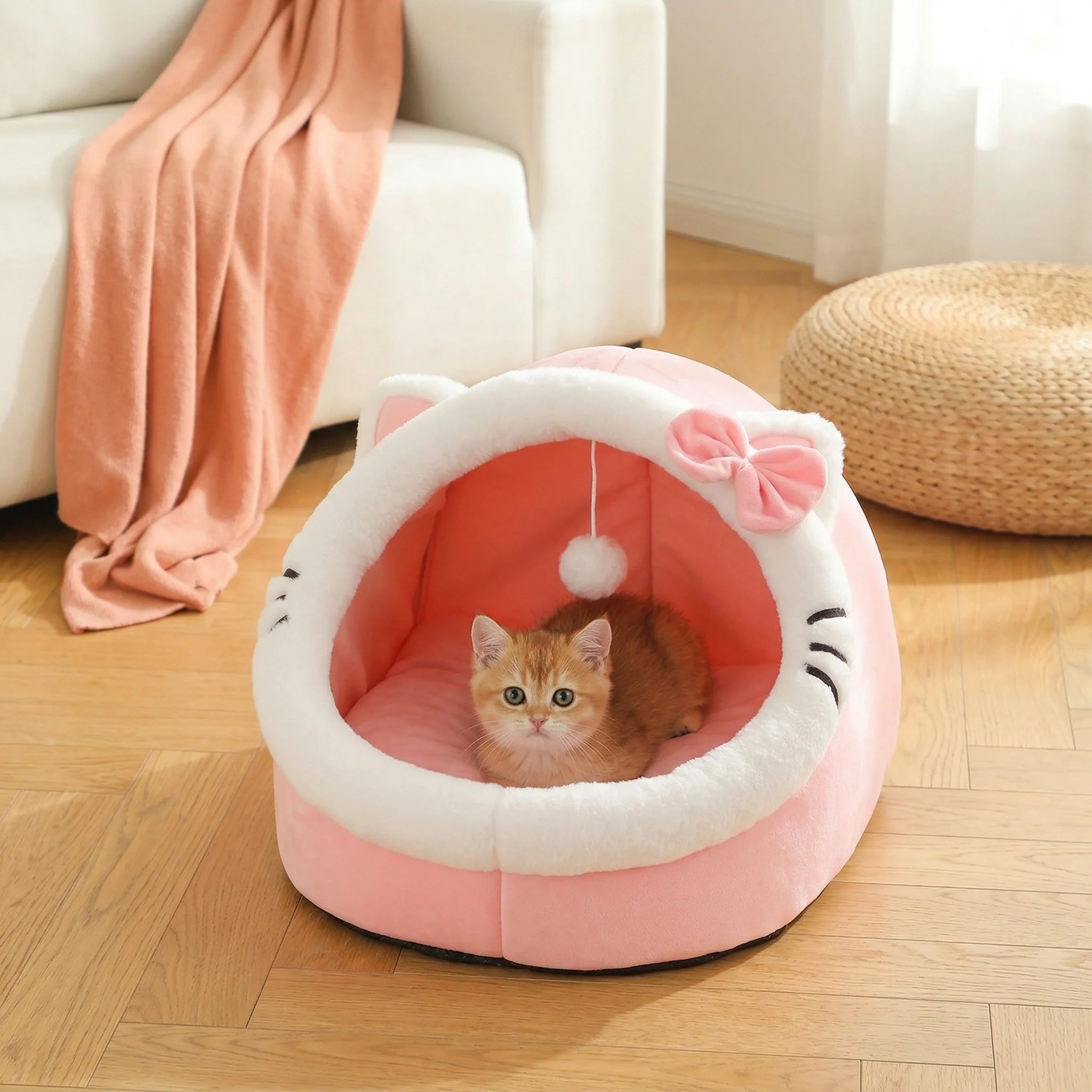 Dream Tune Purr Four Season Cozy Cat Bed Cave