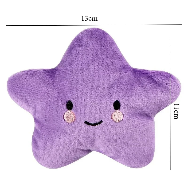 Dream Tune Purr Plush Squeaky Star Toy