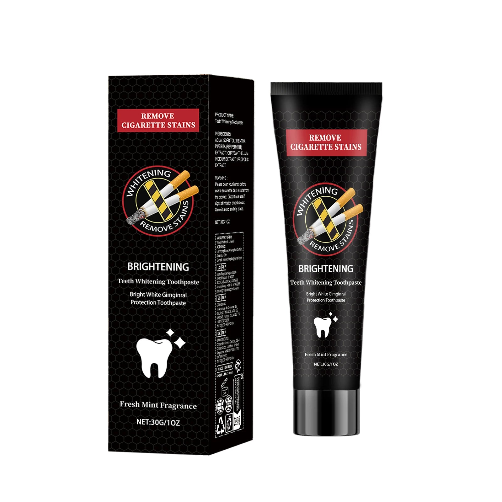 Dream Tune Smile Stain Removal Toothpaste – Smoke, Tea & Coffee Stain Eliminator
