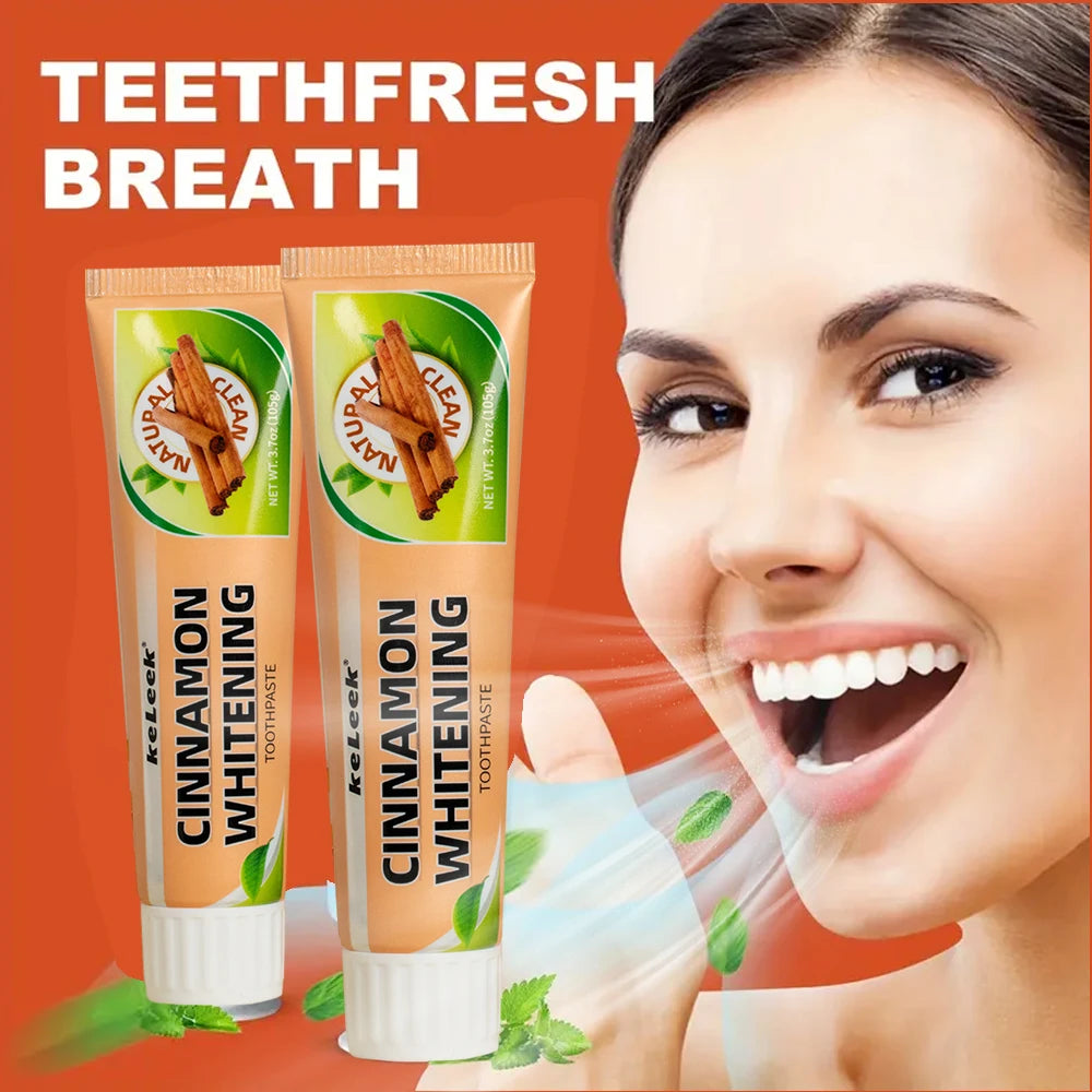 Dream Tune Smile Cinnamon Mint Whitening Toothpaste 105g – Fluoride-Free Gum Repair