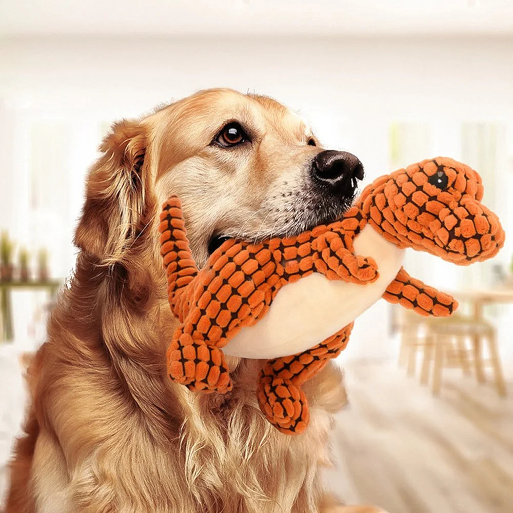 Dream Tune Purr Plush Dinosaur Chew Toy