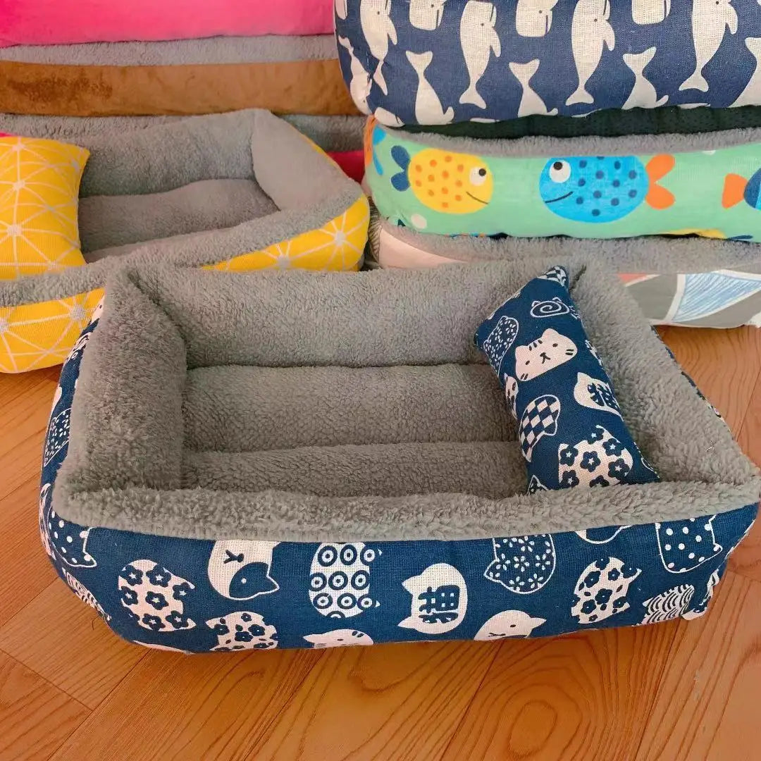 Dream Tune Purr Plush Pet Bed Mattress with Pillow