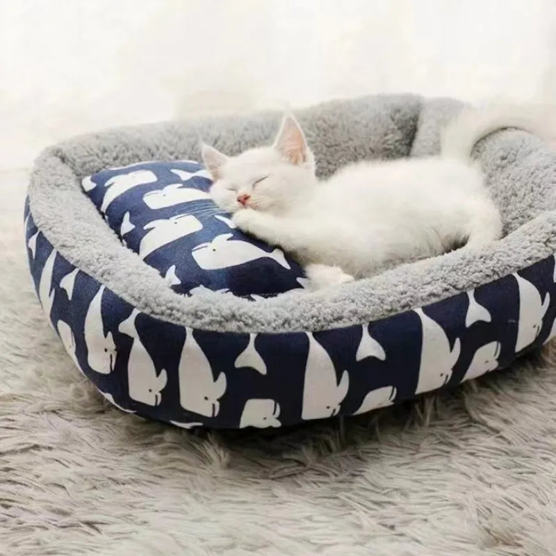 Dream Tune Purr Plush Pet Bed Mattress with Pillow