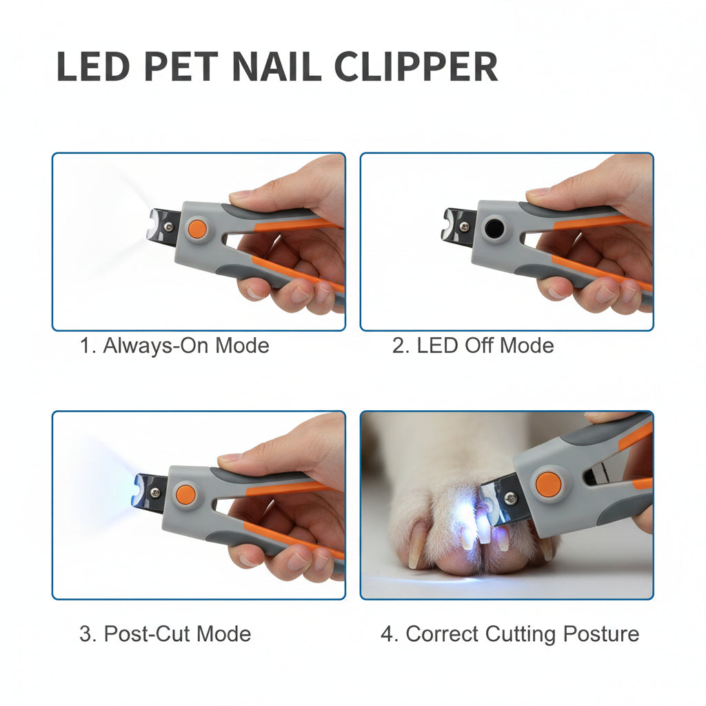 Dream Tune Purr Nail Clipper with LED Light